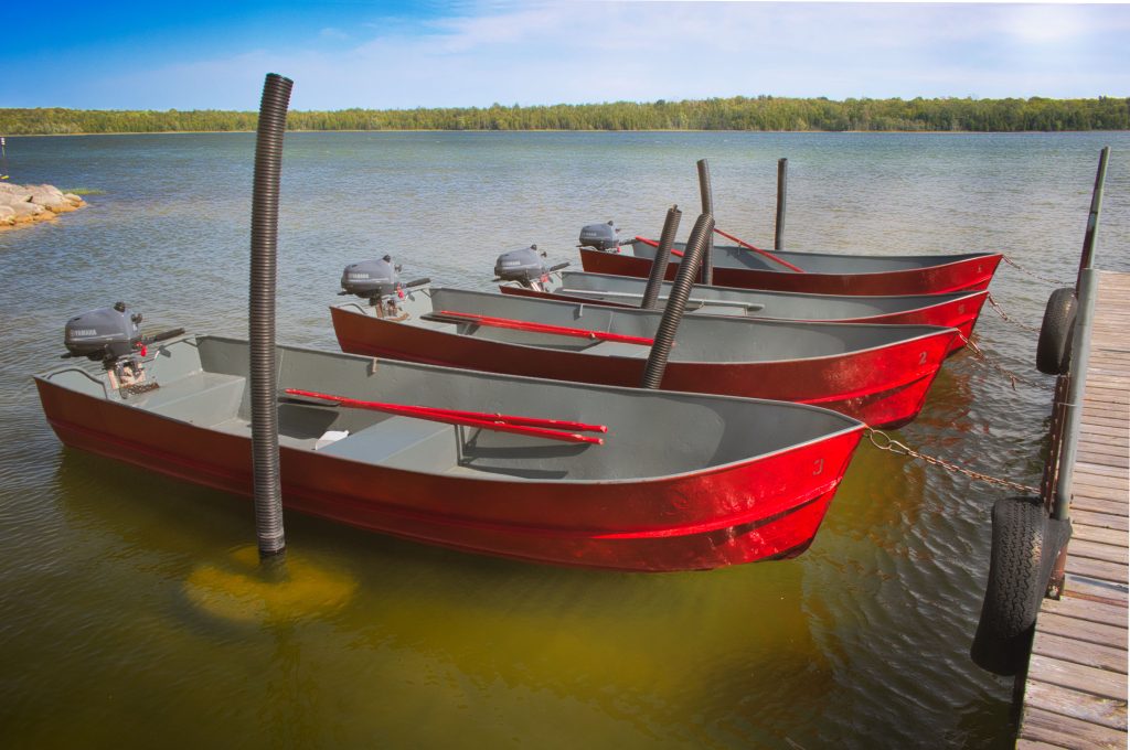 rental motor boats at Miller's Family Camp